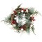Northlight Frosted Pine and Berries Winter Foliage Mini Christmas Wreath - 10" - Unlit